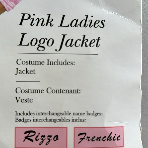 Pink Ladies Logo Jacket Costume - Picture 6 of 9